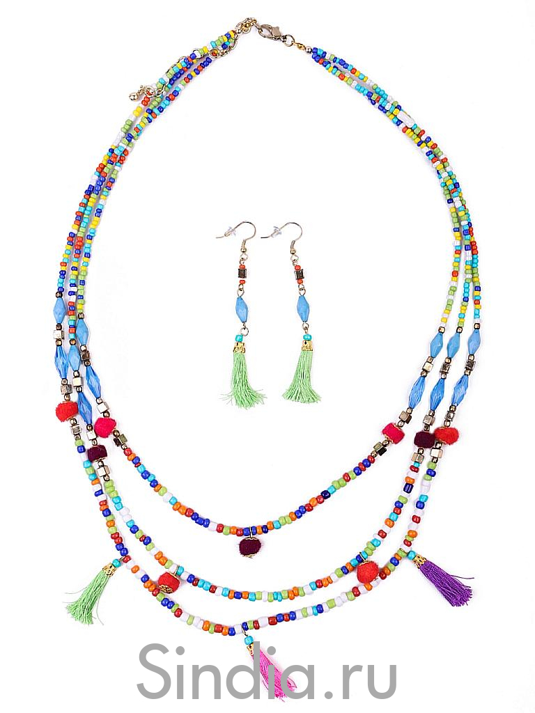 Украшение набор колье +серьги  №0997/2