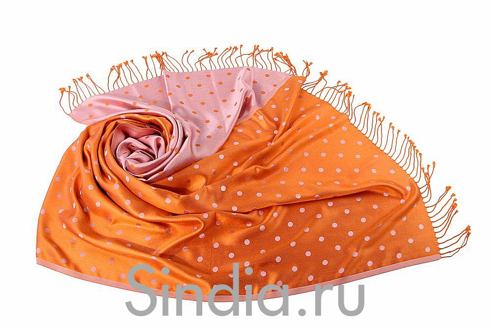 Палантин двухсторонний  (шелк) № Тк1512/53