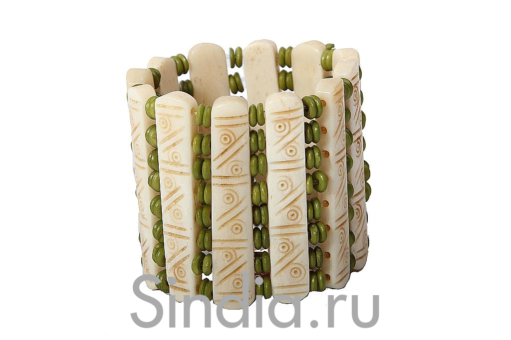 Украшение  Браслет кость буйвола №487/12