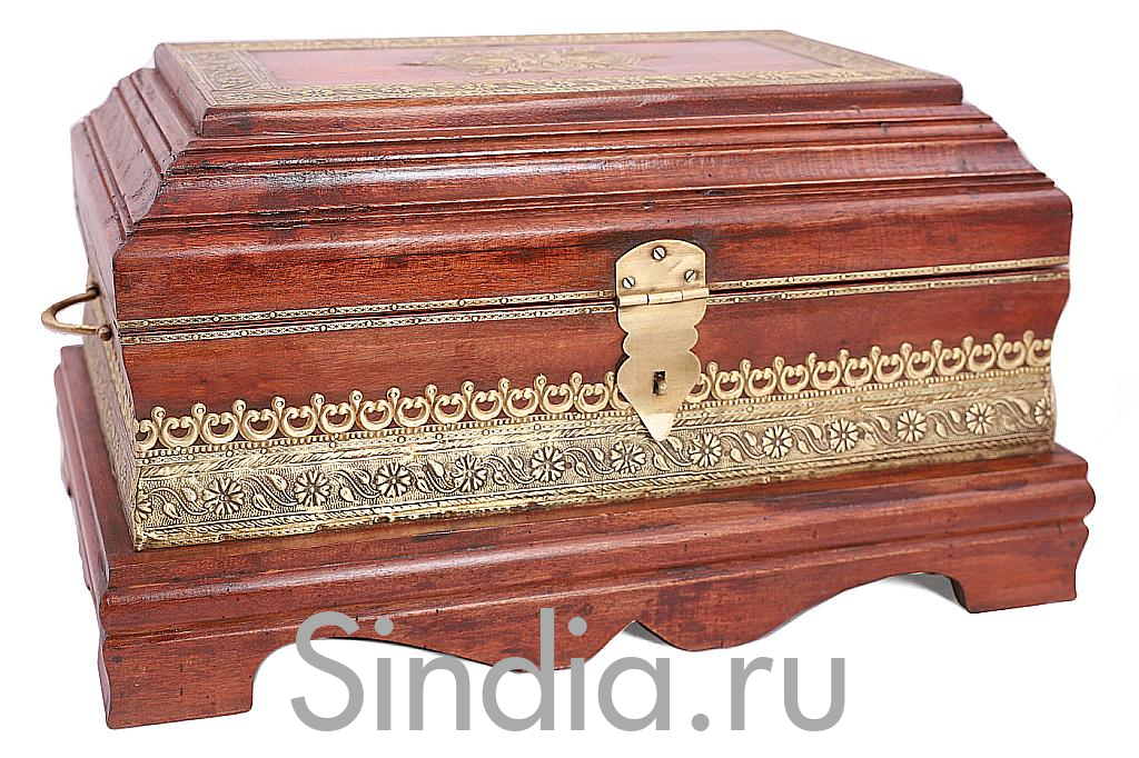 Сундук (дерево,латунь) № Мб163
