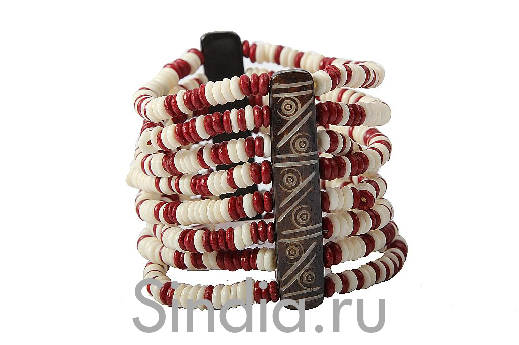 Украшение  Браслет кость буйвола №488/11