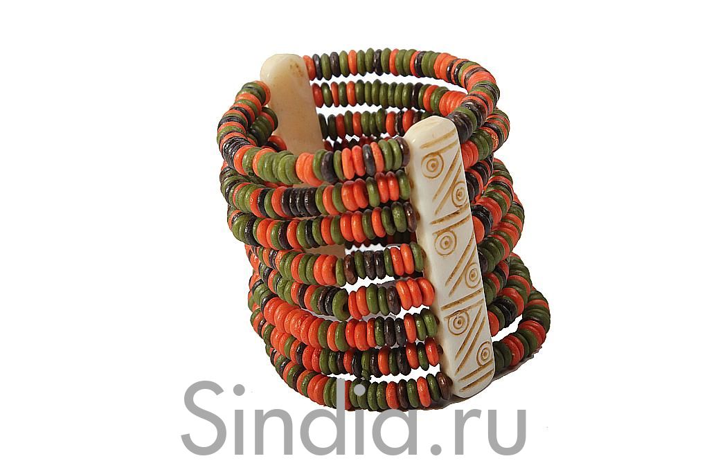 Украшение  Браслет кость буйвола №488/3