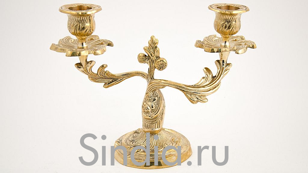 Подсвечник на 2 свечи (антик) № П4583
