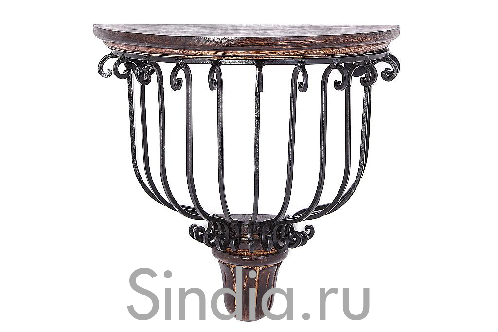 Полочка настенная (дерево, металл) № Пи350
