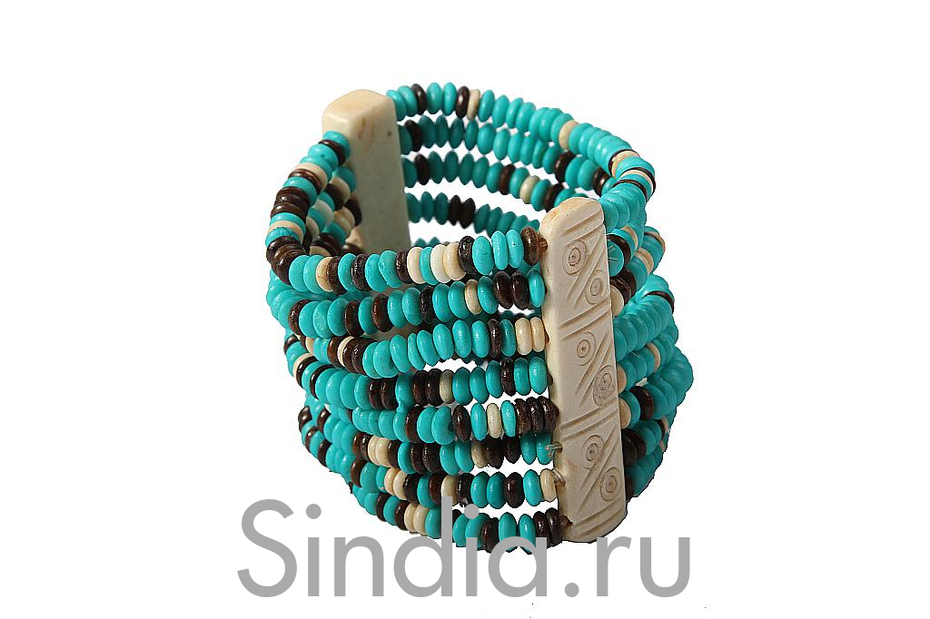 Украшение  Браслет кость буйвола №488/13
